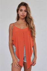 The Flirty Rust Orange Top